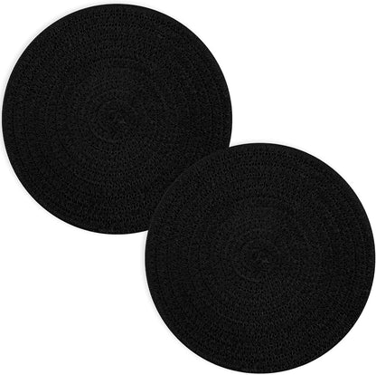 Trivets for Hot Dishes, Pots and Pans, 8 Inches Hot Pads 5 Pcs, Pot Holders for Kitchen, Heat Resistant Mat Protect Counter, Coasters Set Home Essentials Farmhouse Decor (Blue)