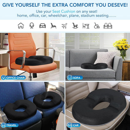 Gel Lumbar Support for Office Chair Back Support for Lower Back Pain Relief Cooling Chair Back Support Cushion Improves Posture Back Rest Memory Foam Back Support Pillow for Gaming Chair, Driving Seat