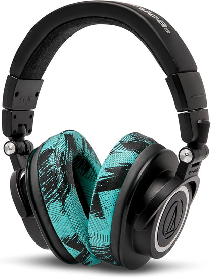 WC PadZ - The Ultimate Upgraded Earpads by Wicked Cushions - Compatible with Audio Technica, HyperX, SteelSeries Arctis & More - Extra Thick - Bigger Opening - Softer Memory Foam | (Speed Racer)