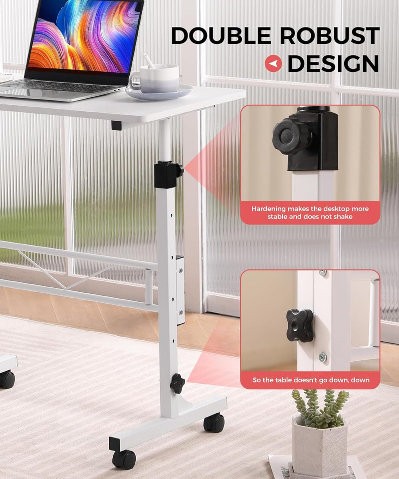 Purilite Select 32-Inch Adjustable Height Mobile Standing Desk