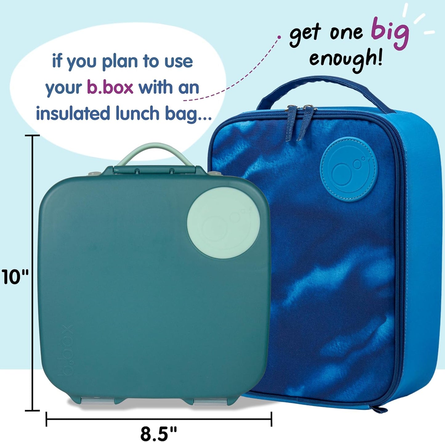 b.box 5-Compartment bento Style Lunch Box for Kids, Toddlers, Childrens, BPA-Free Food Storage Container with Cooler Pack, ON-The-GO Food Box with Handles Included Custom Divider, Lemon Twist