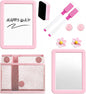 Magnetic Locker Accessories Set, Pink School Supplies, Dry Erase Whiteboard, Mirror, Mesh Pencil Holder, Marker Pen, Magnets, Back to School Essentials, Locker Decorations for Girls, 10 Pcs