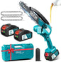 SEESII Cordless Mini Chainsaw 8 Inch, 2×4.0Ah Battery Powered Electric Saw