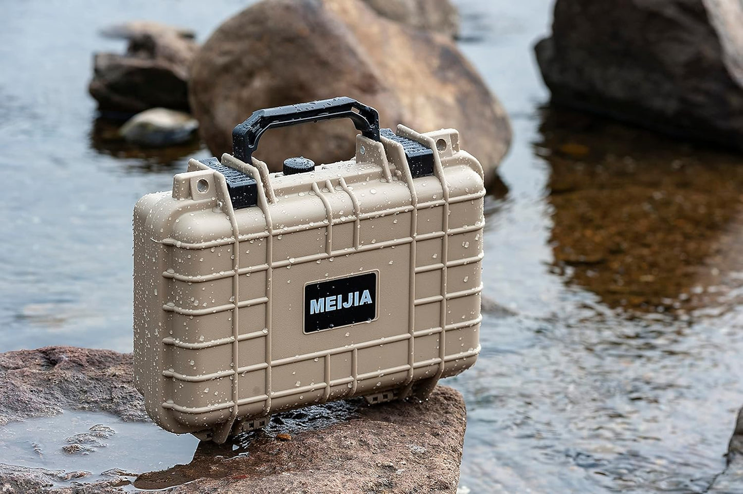 MEIJIA Portable All Weather Waterproof Protective Hard Case,Camera Case with Customizable Fit Foam,Fit use of Drones,Camera, Equipments, 11.65 x8.35x3.78inches