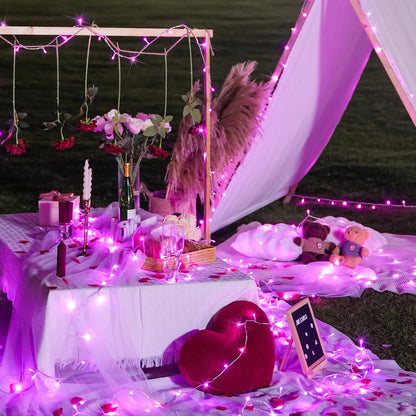 JMEXSUSS 66ft 200 LED Halloween Lights Outdoor, Orange String Lights Clear Wire, 8 Modes Orange Halloween Christmas String Lights Plug in for Tree Indoor Patio Garden Thanksgiving Decorations