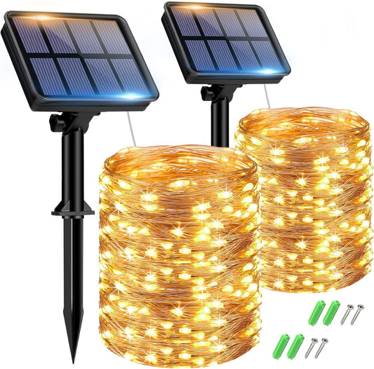 Purilite Select 2-Pack Solar Fairy String Lights