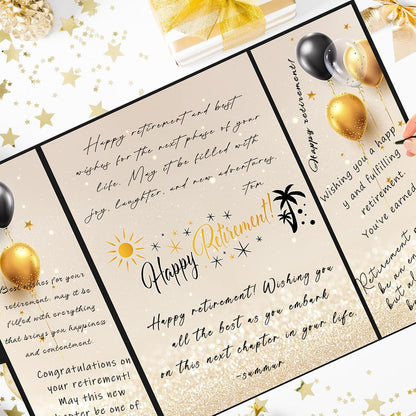 Roetyce Retirement Party Decorations, Funny Retirement Guest Book Alternative, Hapyy Retirement Decorations, Best Retirement Gifts for Women Men, Retirement Signature Board Book, Jumbo Retirement Card