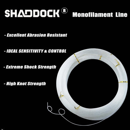 Monofilament Fishing Line Nylon Mono Lines 500M- (13LB-396 LB) Super Strong Monofilament Fishing Leader Line Speargun Line for Saltwater/Freshwater, 547yds