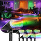 Linkind Halloween Solar Spotlights Outdoor Waterproof Multicolor 6 Pack