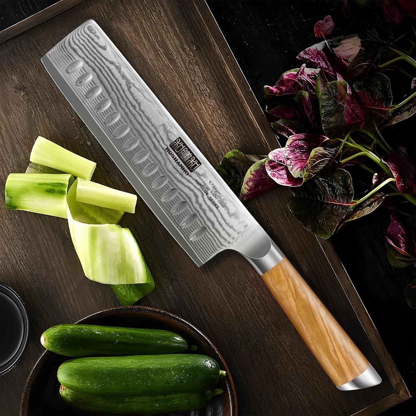 HOSHANHO Damascus Fillet Knife 7 Inch, Professional VG-10 Super Steel Boning Knife, Ultra Sharp Fish Knife with Ergonomic Handle