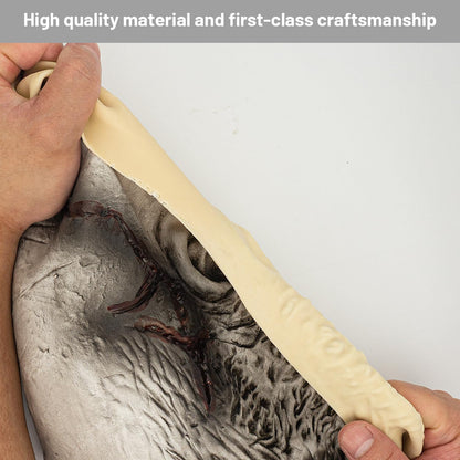 AQKILO Halloween Skull Mask Scary Latex Full Head Realistic Masks Fancy Dress for Halloween Carnival Costume Party