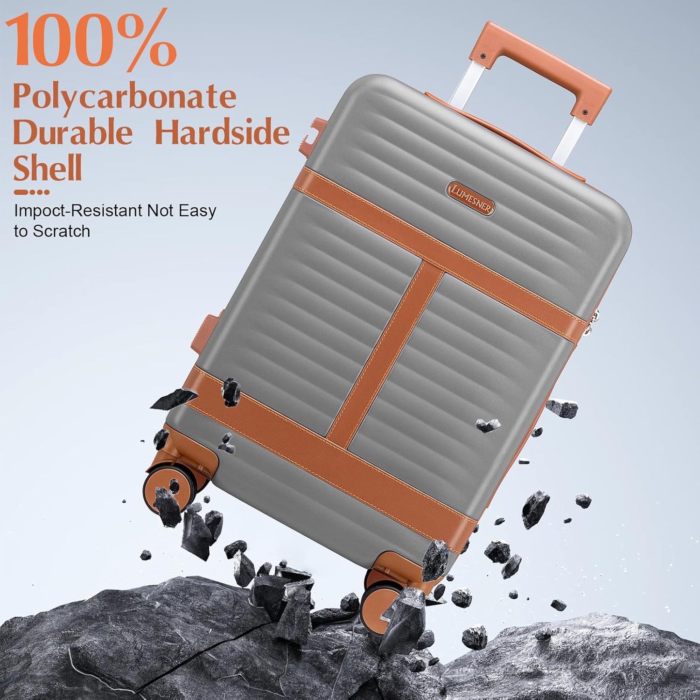 Lumesner Carry on Backpack, Extra Large 40L Flight Approved Travel Backpack for Men & Women