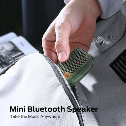 Monster Blaster Micro Clip on Bluetooth Speaker, Wireless Wearable Speaker for Hands-Free Calls and Music, Mini Small Portable Speaker for Workout, Cycling, Running, TWS, IPX7, 12H Playtime, Blue