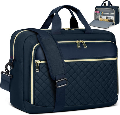 Laptop Bag 17 Inch Laptop Briefcase for Women Waterproof Computer Messenger Bag Professional Laptop Case for Business Work - PuriLite