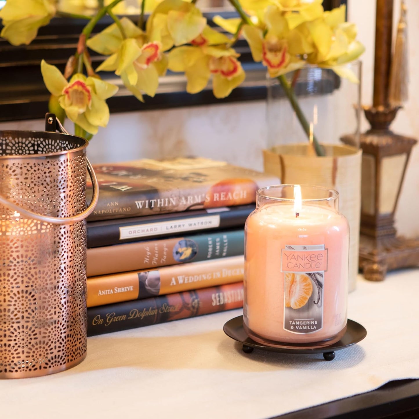 Yankee Candle Scented Candle, Sage & Citrus, Original Large Jar Candle, 110-150 Hours of Burn Time, 22 oz.