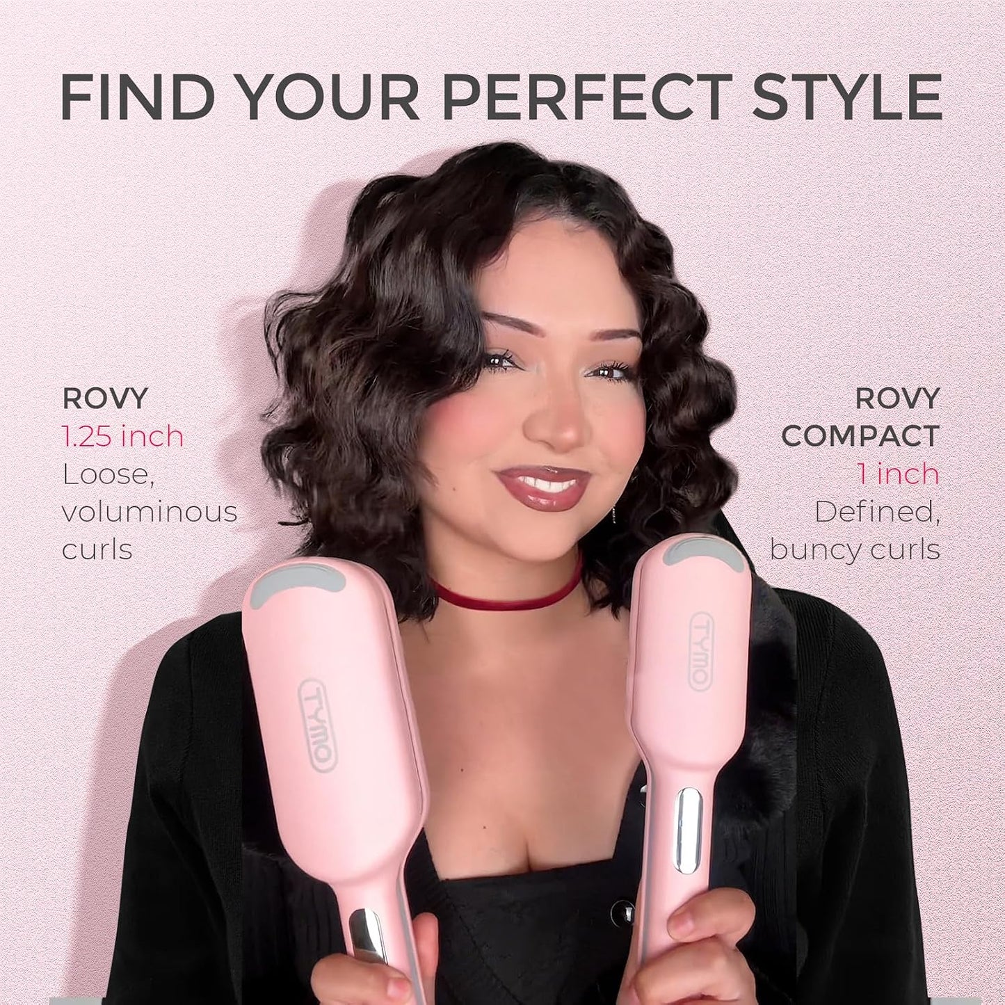 TYMO ROVY Hair Waver Curling Iron, 3-Barrel Ionic Hair Curler
