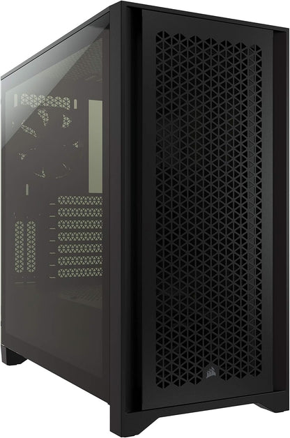 CORSAIR 3000D Airflow Mid-Tower PC Case – 2X SP120 Elite Fans – Four-Slot GPU Support – Fits up to 8X 120mm Fans – High-Airflow Design – Black