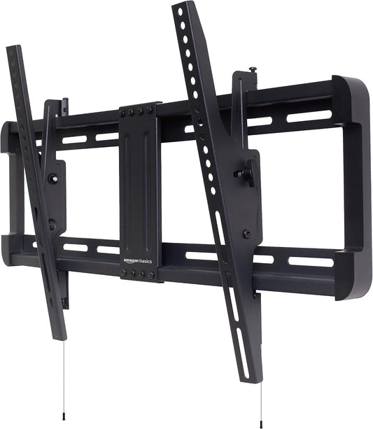 Amazon Basics Tilt TV Wall Mount with Horizontal Post Installation Leveling for 32-Inch to 86-Inch TVs