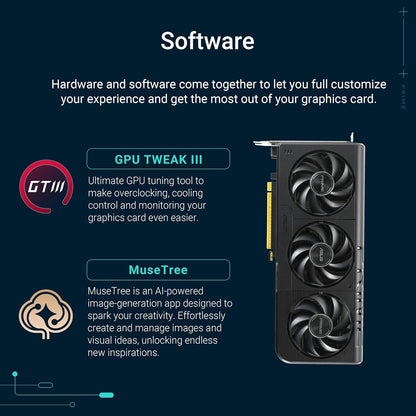 ASUS Dual GeForce RTX 4060 EVO White OC Edition 8GB GDDR6 (PCIe 4.0, 8GB GDDR6, DLSS 3, HDMI 2.1a, DisplayPort 1.4a, Axial-tech Fan Design, 0dB Technology, Dual BIOS, Auto-Extreme Tech)