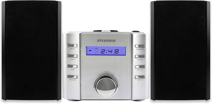 Sylvania SRCD804BT CD Microsystem with Radio & Bluetooth, Black