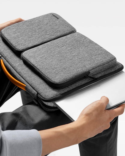 tomtoc 360 Protective Laptop Shoulder Bag for 16-inch MacBook Pro M4/M3/M2/M1 Pro/Max A3403 A3186 A2991 A2485 2024-2019, Water-resistant Sleeve for Dell XPS 15 Surface Book 3 The New Razer Blade 16