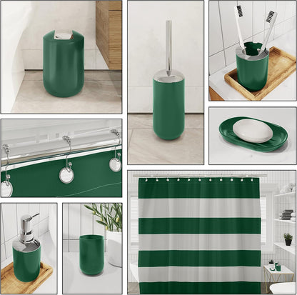 Clara Clark Bathroom Set - Gray Bathroom Accessories Set, Bathroom Sets with Shower Curtain and Rugs, 23PC Shower Curtain Set with Liner, Soap Dispenser, Soap Dish, Toilet Brush Holder, and Trash Can