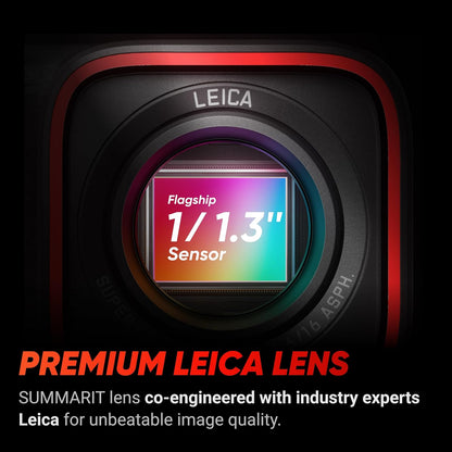 Insta360 Ace Pro - Waterproof Action Camera Co-Engineered with Leica, Flagship 1/1.3" Sensor and AI Noise Reduction for Unbeatable Image Quality, 4K120fps, 2.4" Flip Screen & Advanced AI Features.