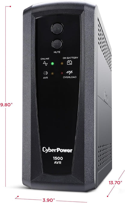 CyberPower CP685AVRG AVR UPS System, 685VA/390W, 8 Outlets, Compact