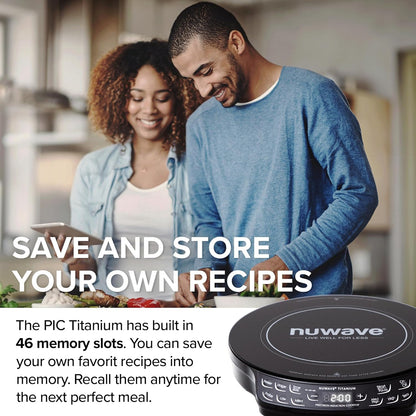 Nuwave 30221 PIC Titanium Pro, Countertop Appliance, Black