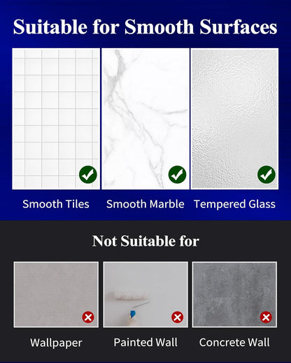 Kitsure Large Shower Caddy - 2 Pack Adhesive Shower Organizer, Drill-Free Shower Shelves for Inside Shower, Rustproof Bathroom Shelf Shower Shelf for Bathroom, Black