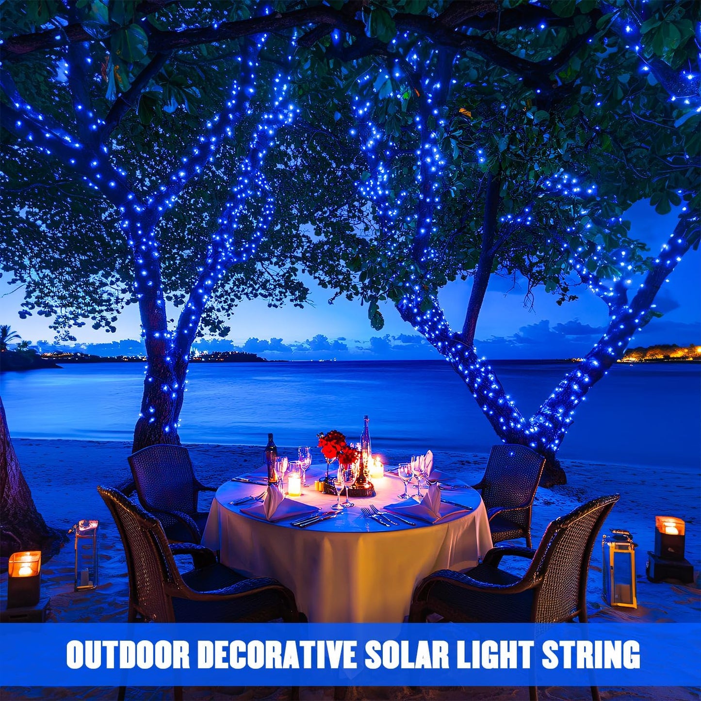 JMEXSUSS 2 Pack 75.5ft Orange Solar Christmas Lights, Total 400 LED Solar String Lights Outdoor Waterproof, 8 Modes Orange Halloween Lights for Tree Patio Garden Thanksgiving Halloween Decorations