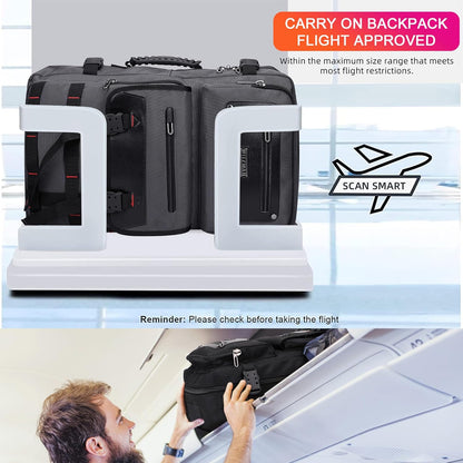 WITZMAN Carry On Travel Backpack for Men Duffle Bags Fit for 17 Inch Laptop Airline Approved Laptop Backpack