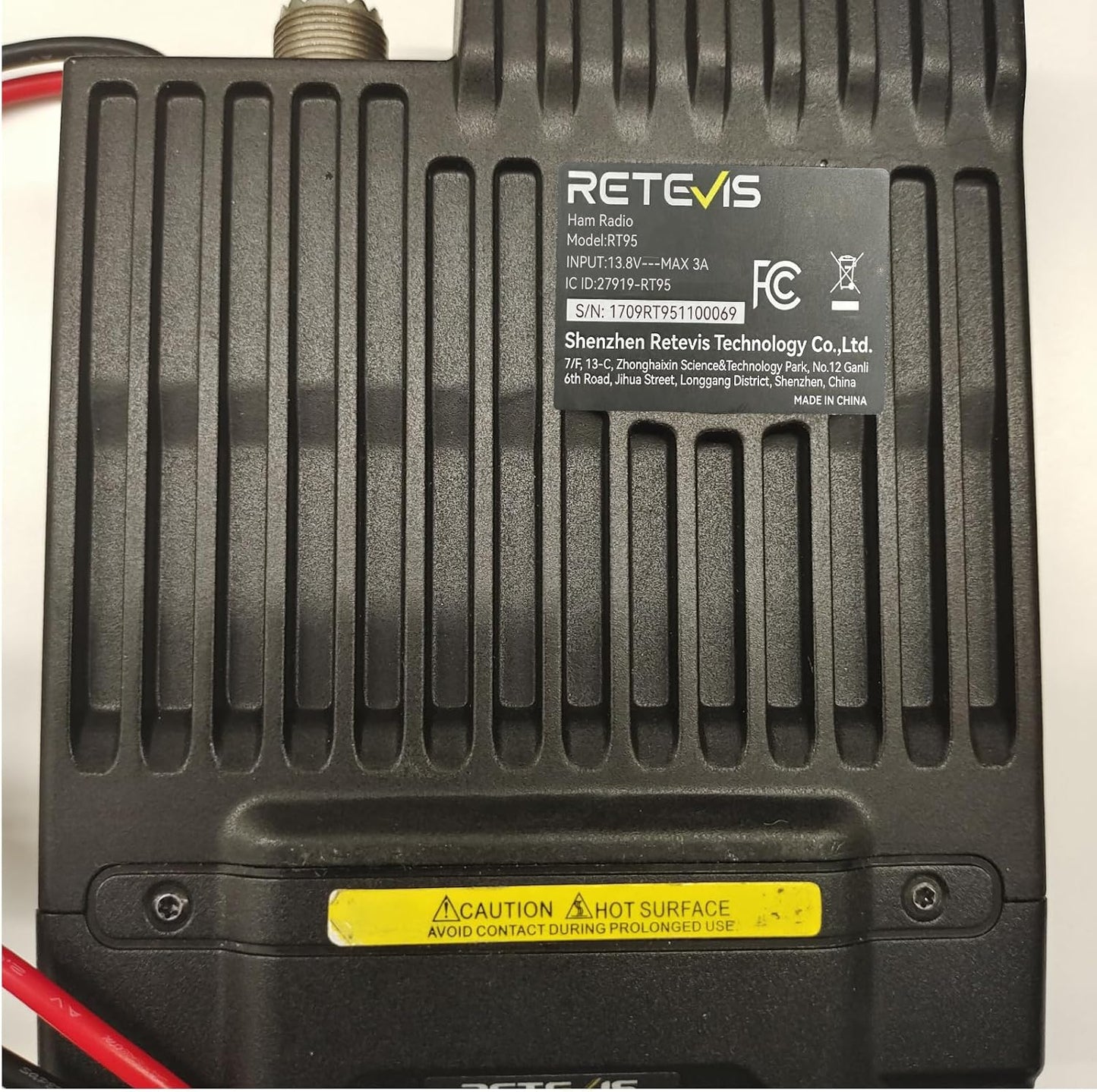 Retevis RT95 Mobile Ham Radio, Dual Band Two Way Radio Long Range, 200 Channels, 180 Rotatable LCD Display, Chirp, VOX, Mini Mobile Transceiver for Cars, Vehicle Driving