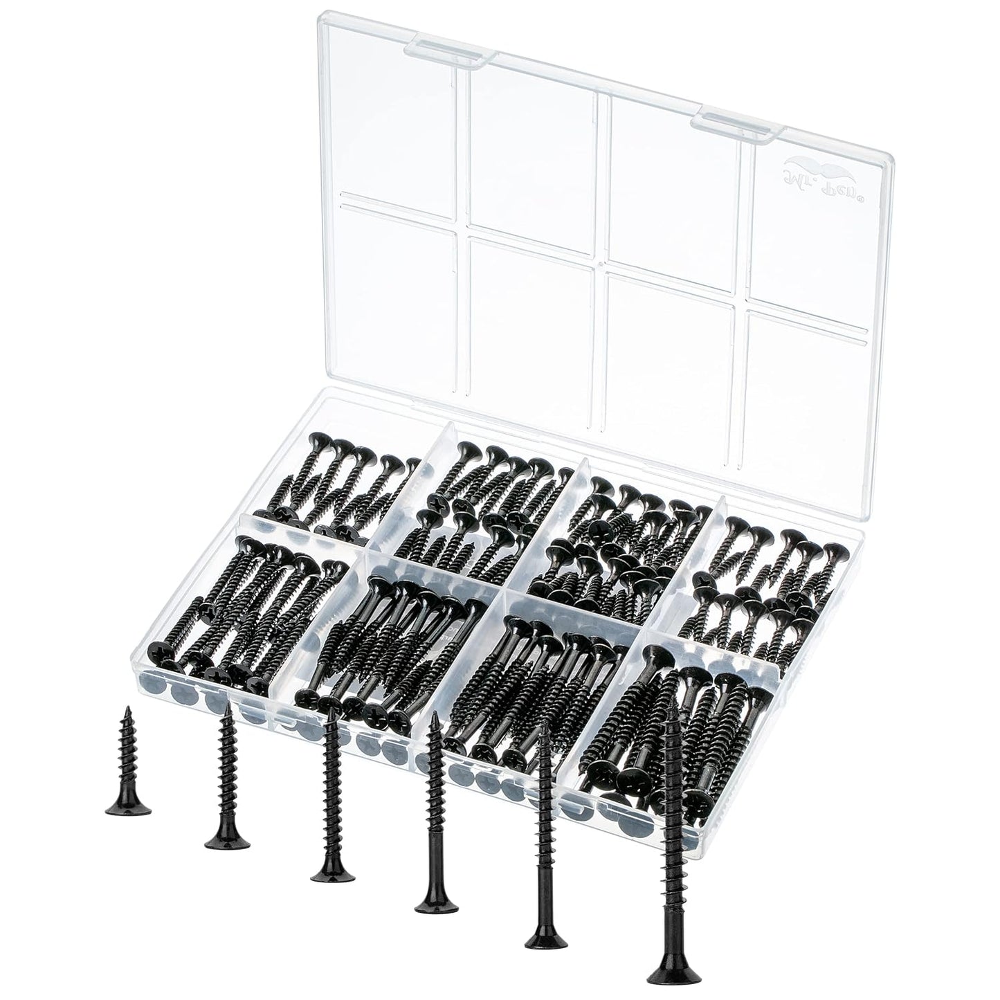 Mr. Pen Wood Screws Assortment Kit, 152 Pcs, Phillips Tips, Wood Screws, Screws, Assorted Screws, Screws Set, Flat Head Screws, Assorted Wood Screws, Screws Assortment, Screw Set Assortment