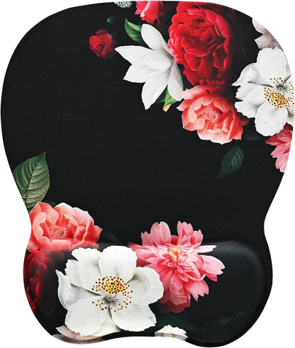 Ergonomic Mouse Pad with Wrist Support | Memory Foam Mousepad for Office and Gaming | Non-Slip Base Computer Mouse Pad | Smooth Tracking Desk Accessory | Comfortable Wrist Rest Mouse Pad - PuriLite