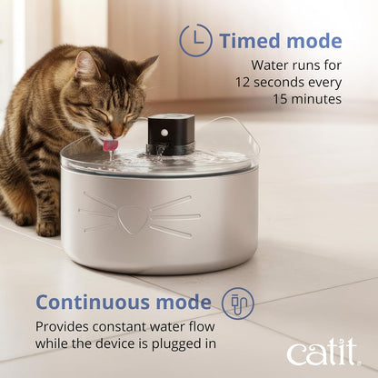 Catit PIXI Stainless Steel UVC Fountain, 5L (169oz)