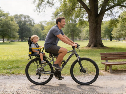 Rear Mount Bike Kids Seat for Adult Bike,Safe Rear Mount Child Bike Seat Fits All Bicycle Rear Frames, for 2-5 Years Old, 60lbs