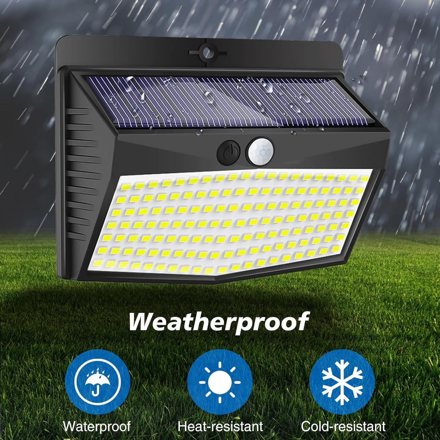 Solar Lights Outdoor, [ 8 Pack/138LED ] Solar Motion Sensor Light Outdoor with 3 Lighting Modes Wireless Waterproof Solar Wall Lights Solar Security Lights for Fence Yard Garden Deck Garage