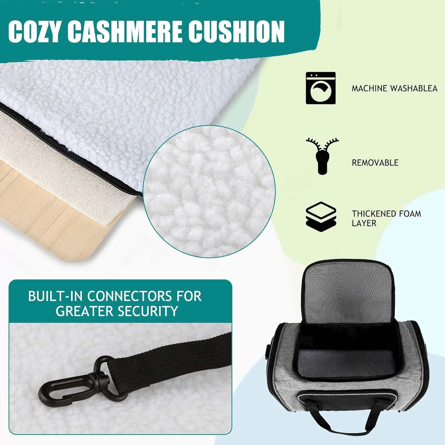 Top tasta Dog Cat Carrier Pet Carriers for Small Medium Large Cats Dogs Carrier Soft Sided Small Puppy Dog Carrier Portable Foldable Airline Approved Dog Cat Travel Carrier Grey Medium