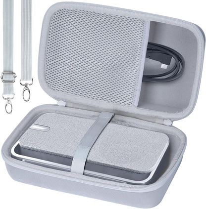 Lebakort Storage Case Compatible with Bose SoundLink Home Bluetooth Speaker (Light Silver Case)