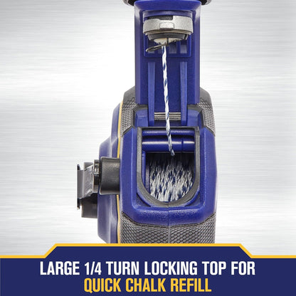 Irwin STRAIT-LINE Chalk Line, Speedline Pro Reel, Blue, 100 ft. (IWHT48443BC)