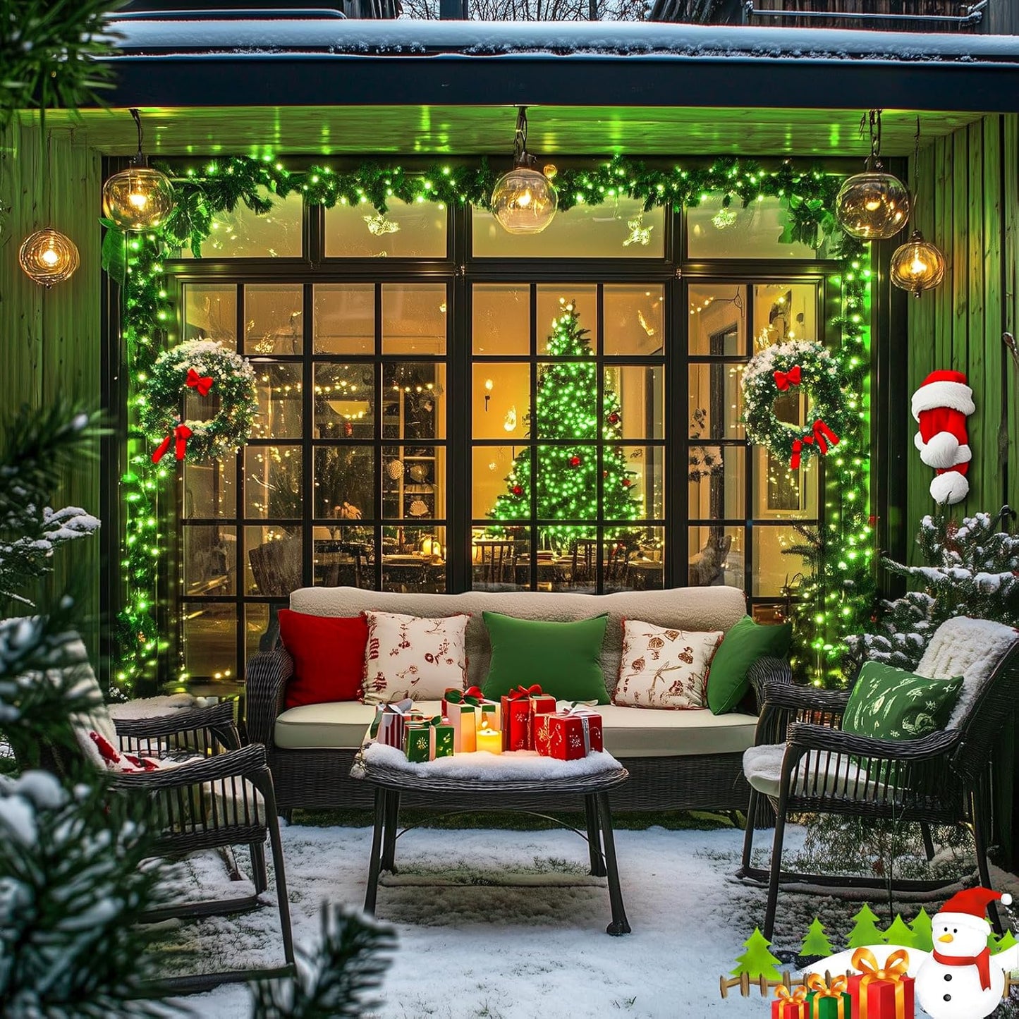 JMEXSUSS 66ft 200 LED Halloween Lights Outdoor, Orange String Lights Clear Wire, 8 Modes Orange Halloween Christmas String Lights Plug in for Tree Indoor Patio Garden Thanksgiving Decorations