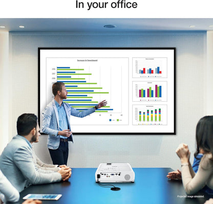 Epson Pro EX7280 3-Chip 3LCD WXGA Projector, 4,000 Lumens Colour Brightness, 4,000 Lumens White Brightness, HDMI, Built-in Speaker, 16,000:1 Contrast Ratio