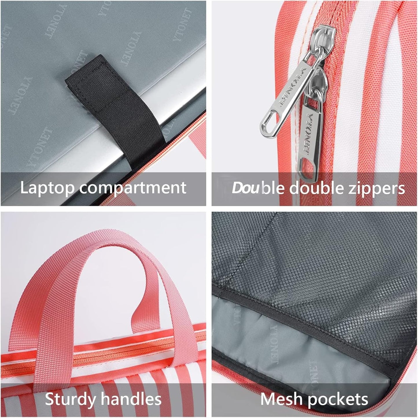 Ytonet Laptop Sleeve, 15.6 inch TSA Laptop Bag Laptop Case Water Resistant Computer Carrying Bag Compatible for Lenovo, HP, Dell, Asus Notebook, Gifts for Men Women, Grey