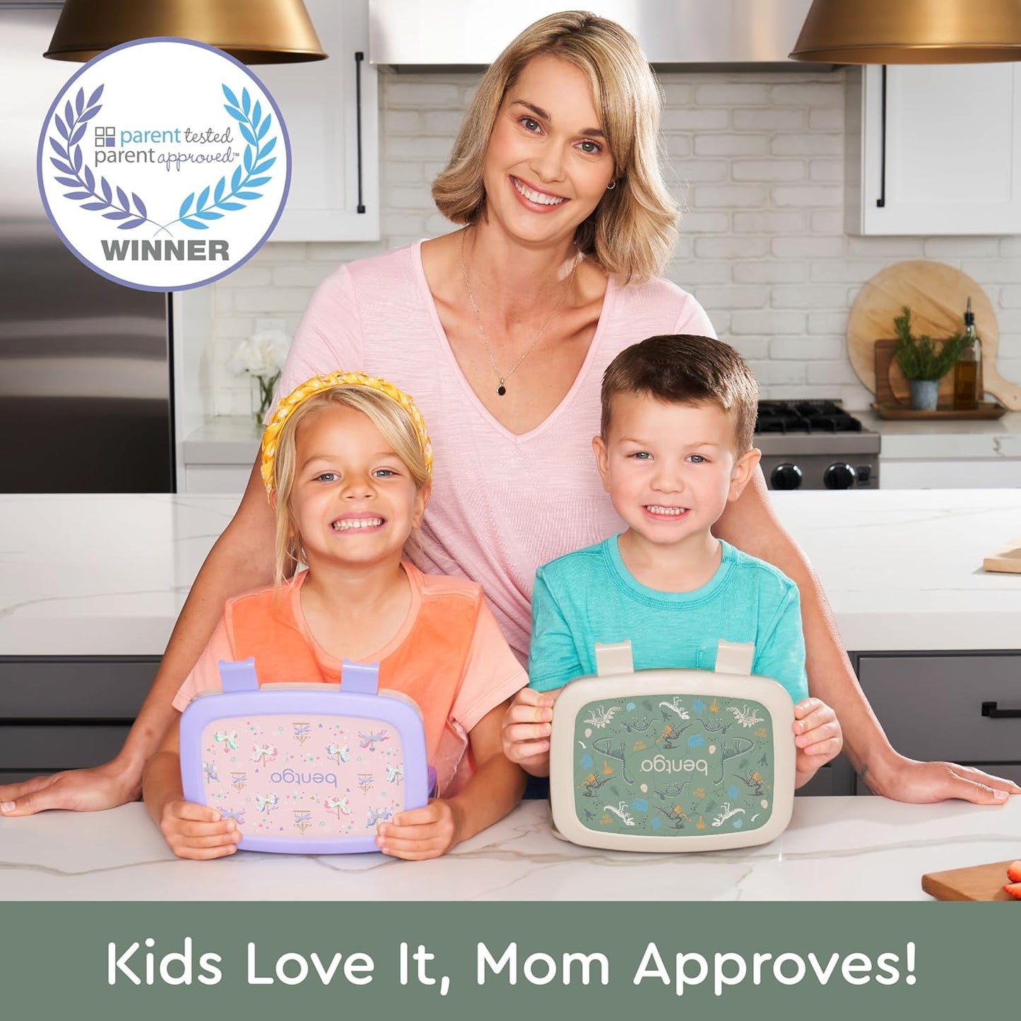 Bentgo Kids Prints (Unicorn) - Leak-Proof, 5-Compartment Bento-Style Kids Lunch Box - Ideal Portion Sizes for Ages 3 to 7 - BPA-Free and Food-Safe Materials