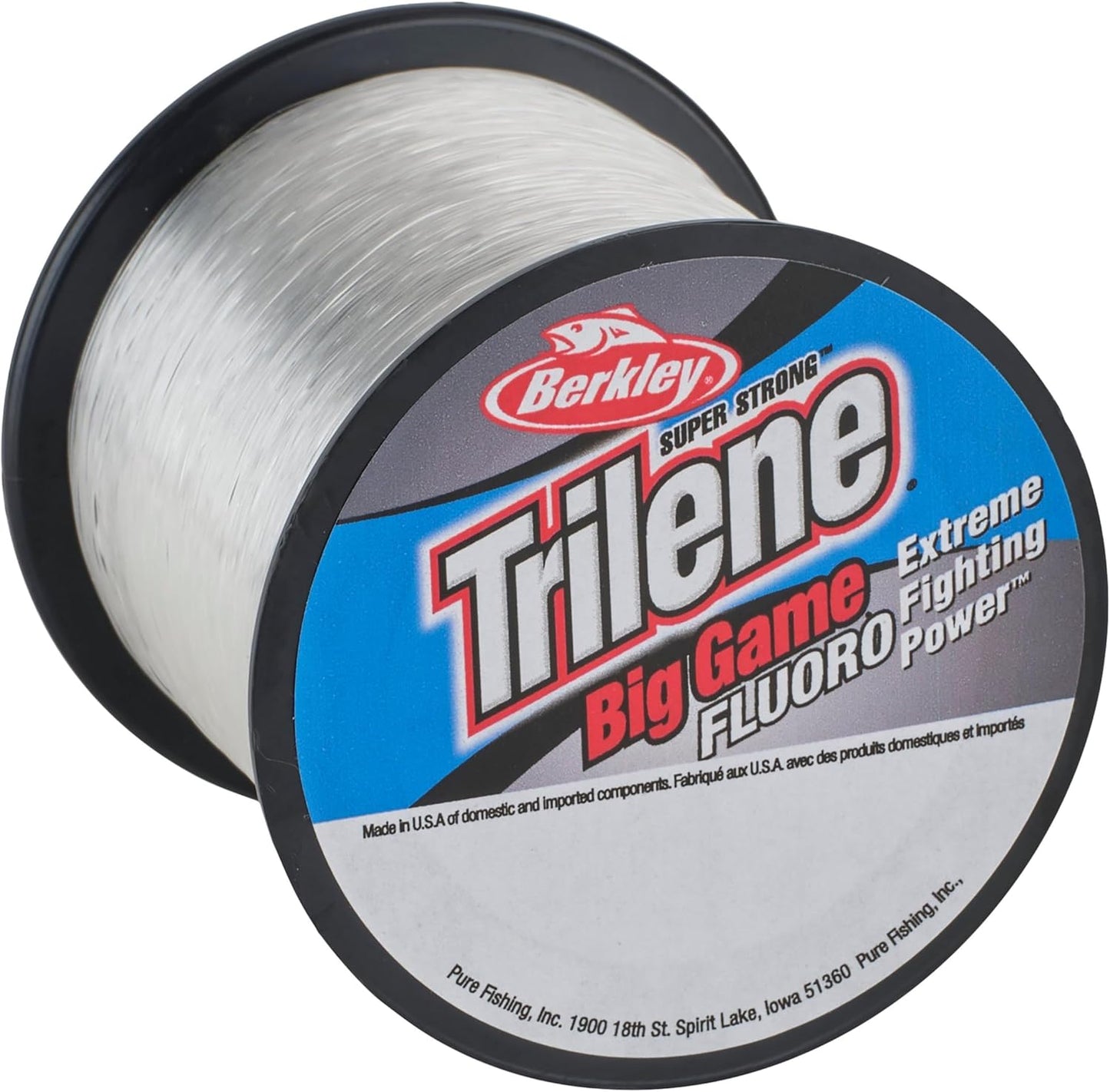 Trilene Big Game Fluorocarbon-Quarter Spools-Clear-20lb