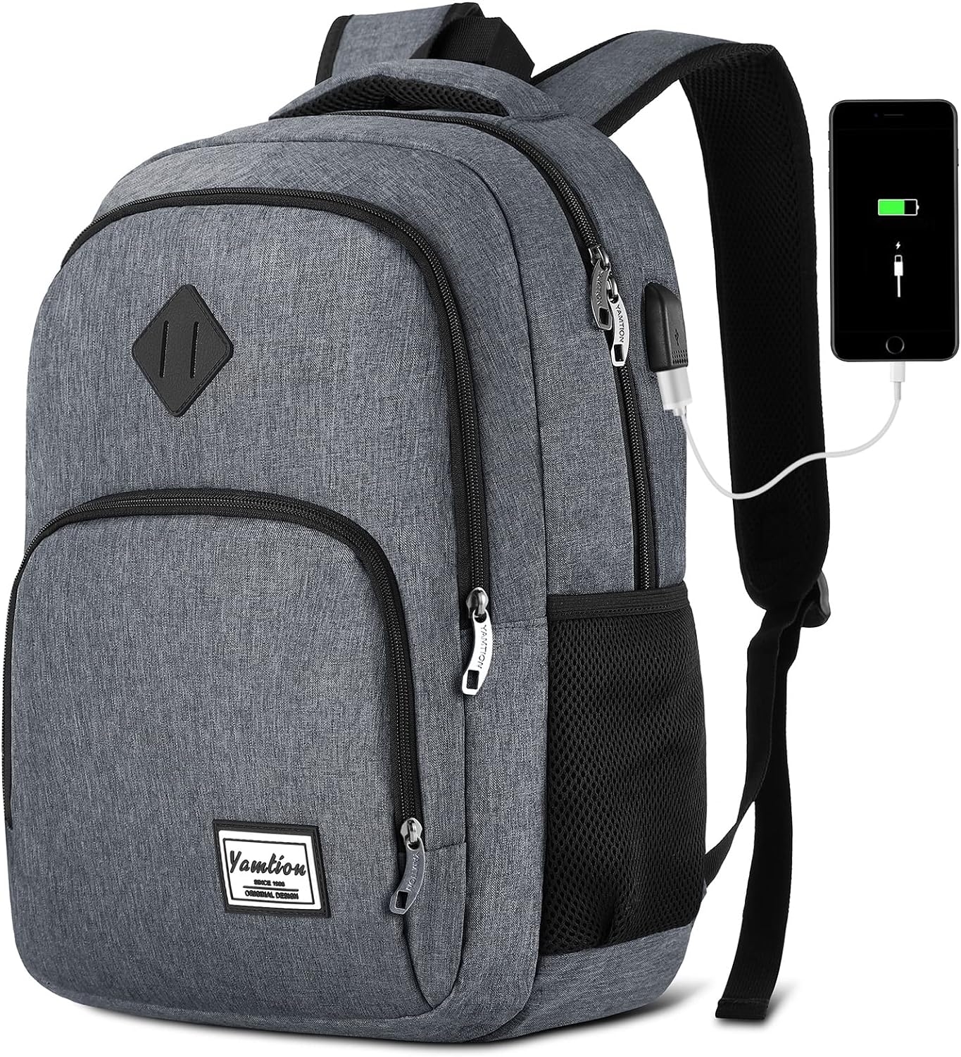 Backpack for Teen Girls,Boys School Backpack for Women with USB,College Backpack,Big Flower