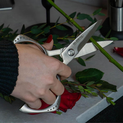 Stainless Steel Kitchen Cutlery Shears | 8-Inch Straight Edge Food Scissors