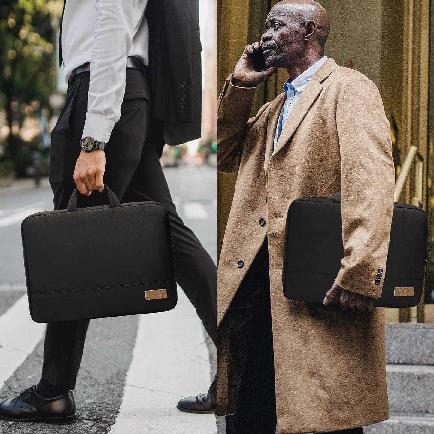 bagasin Laptop Sleeve Case, 15 15.6 16 inch TSA Laptop Sleeve Water Resistant with 4-Layer Protection, Computer Carrying Bag Compatible with MacBook, HP, Dell, Lenovo, Asus Notebook