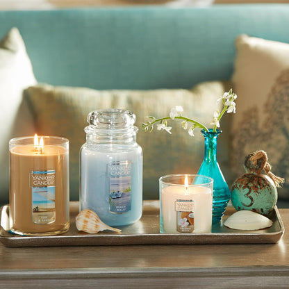 Yankee Candle Scented Candle, Sage & Citrus, Original Large Jar Candle, 110-150 Hours of Burn Time, 22 oz.